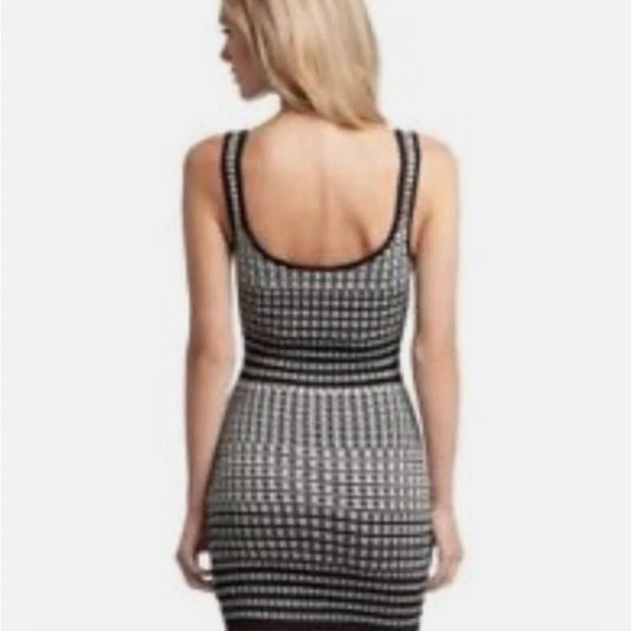 Guess by Marciano black and white low cut sweater dress size S - Picture 3 of 14